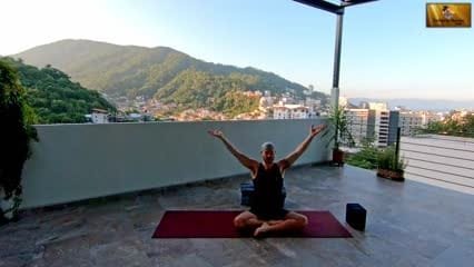 Yoga, Rooftop, Vallarta Breeze Yoga, Puerto Vallarta Mexico.